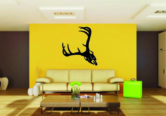 Picniva Deer Skull Style 5 Removable Vinyl Wall Decal