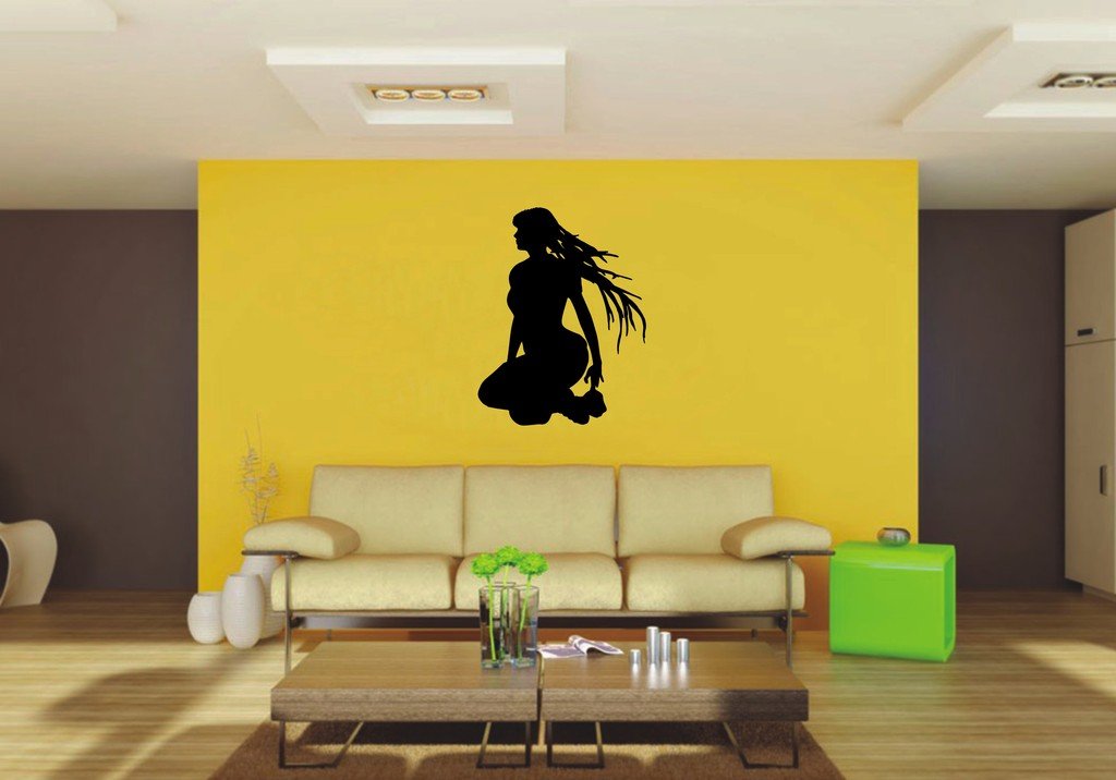 Picniva 22x28.56 Sitting Style 1 Vinyl Wall Decal Figure