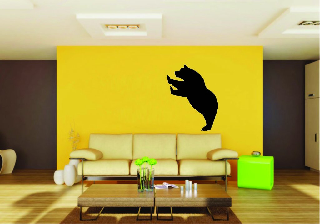 Picniva Bear Sty14 Vinyl Wall Decal, Removable, Home Decor, Illustrated Art