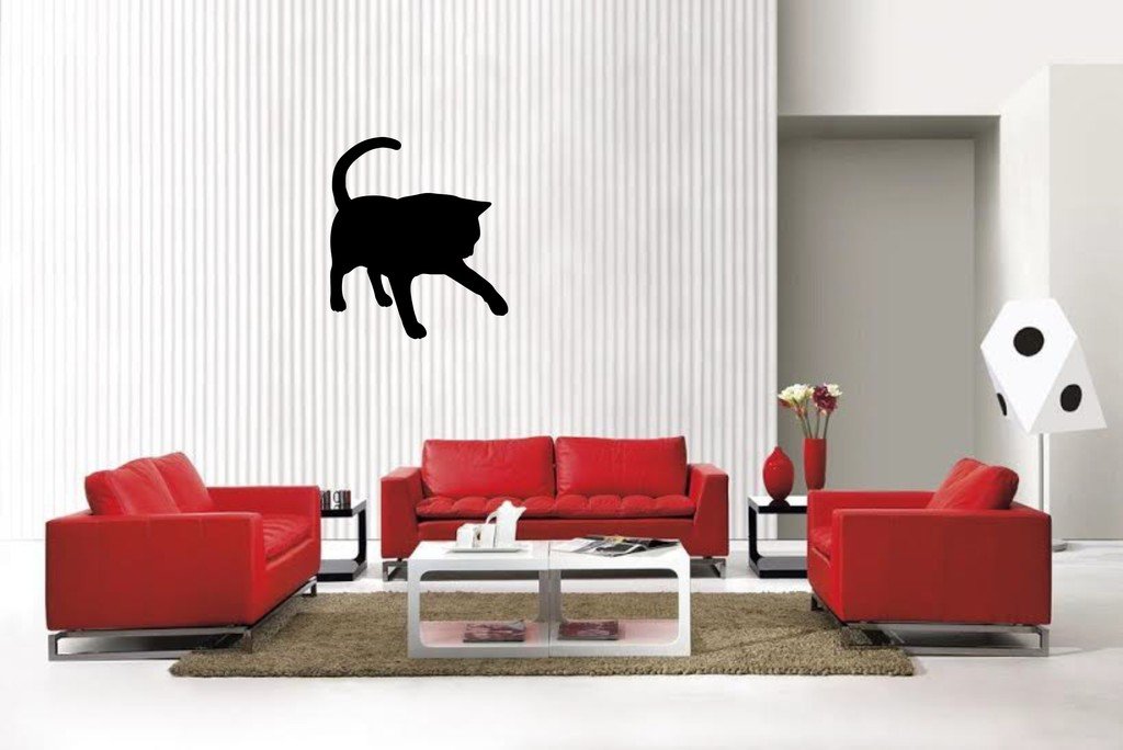 Picniva Matte Black British Short Style 5 Vinyl Wall Decal Pet Animal Decor