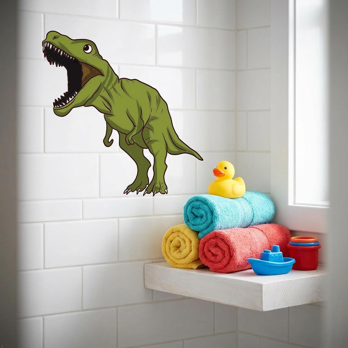 Picniva Large 22-Inch Dinosaur Wall Decals Peel and Stick Nursery Decor(