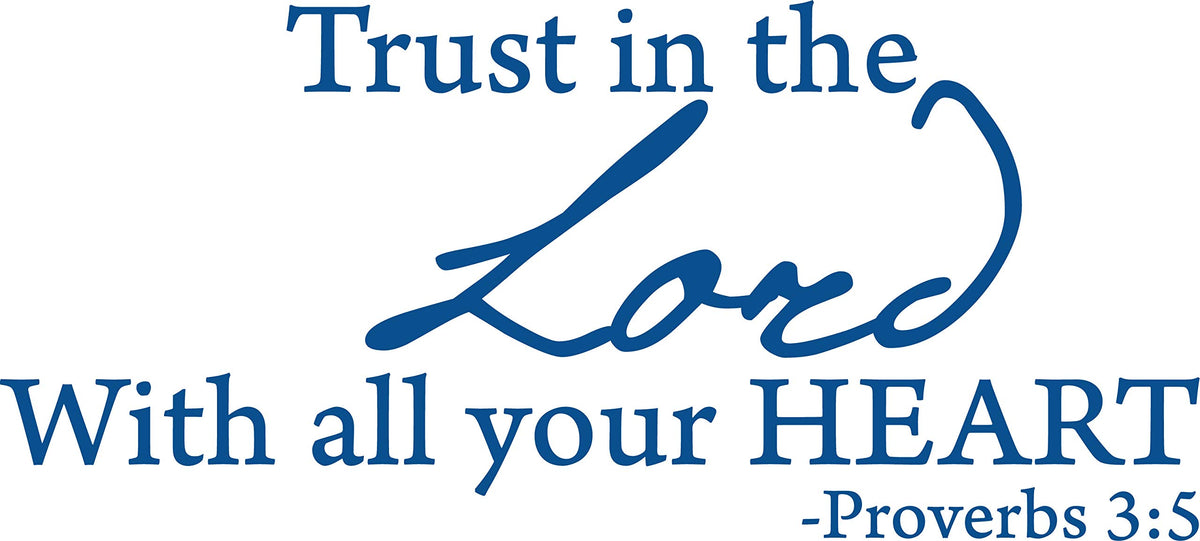 Decaltor Trust in the Lord Quote Wall Decal