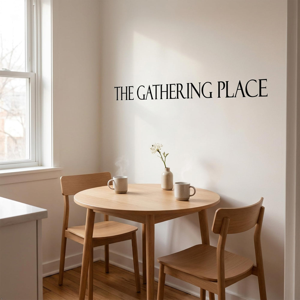 Picniva The Gathering Place Wall Decal (Black, 45'' Width)