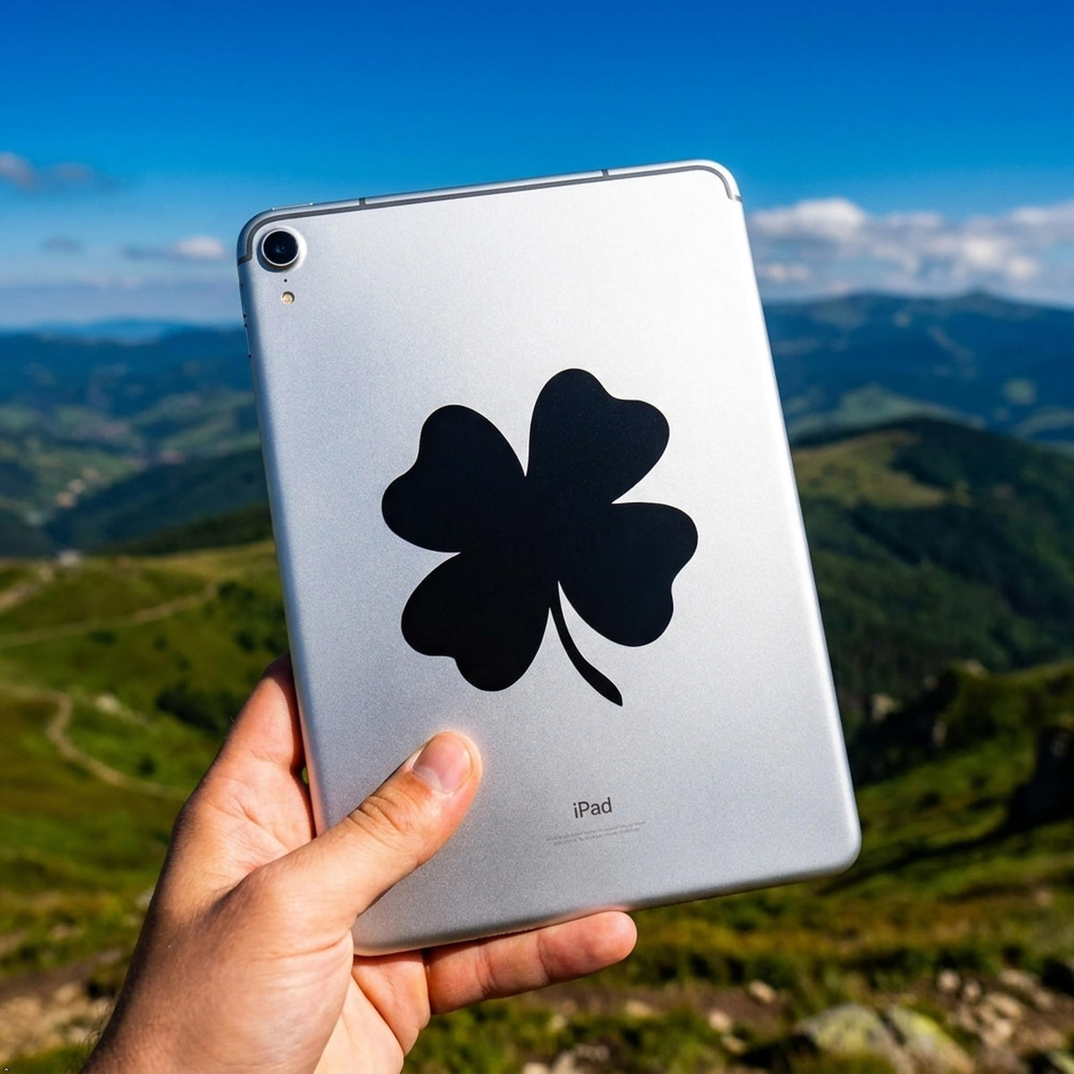 Decaltor 4 Leaf Clover Vinyl Decal, 5 in