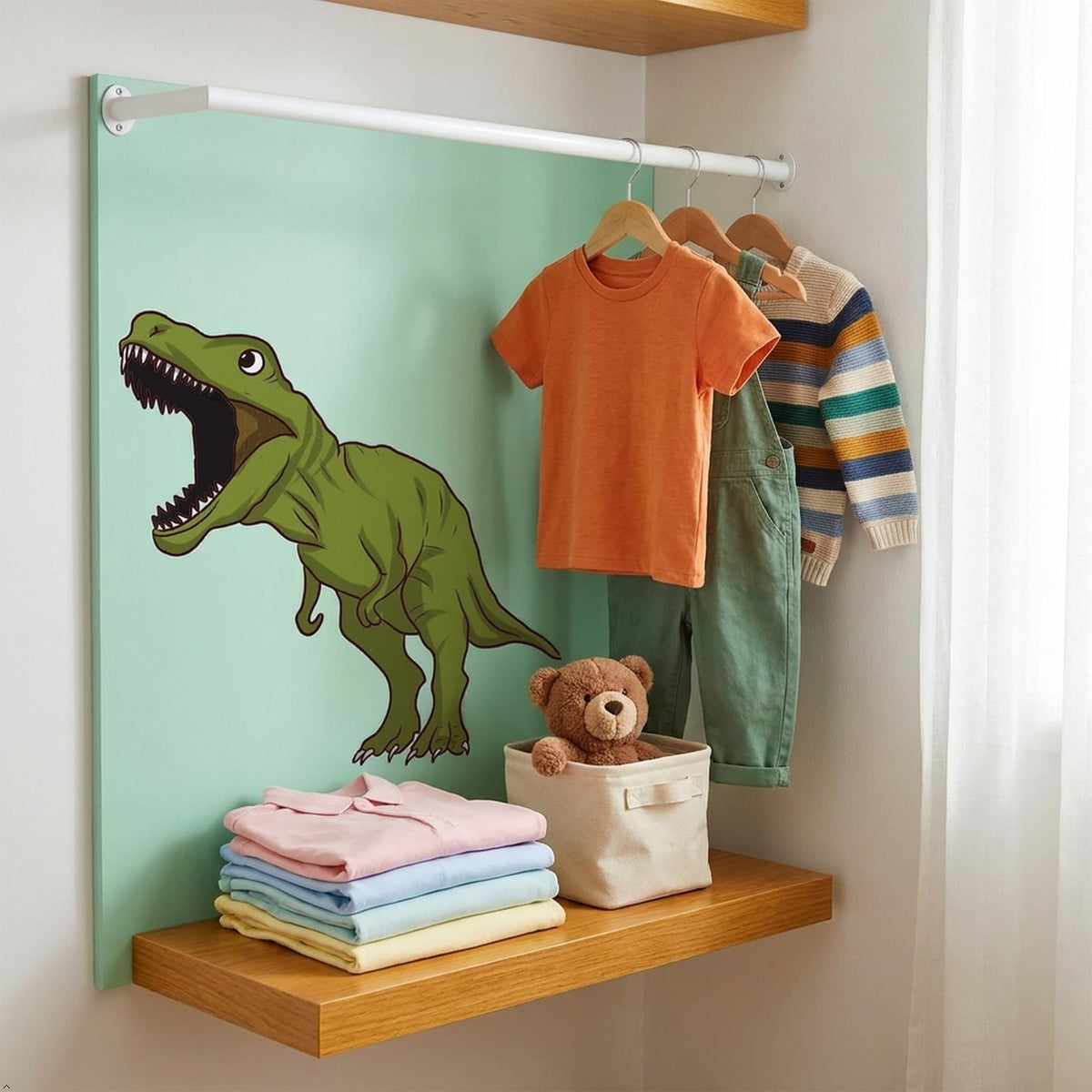 Picniva Large 22-Inch Dinosaur Wall Decals Peel and Stick Nursery Decor(