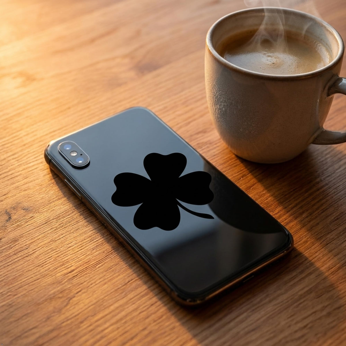 Decaltor 4 Leaf Clover Vinyl Decal, 5 in