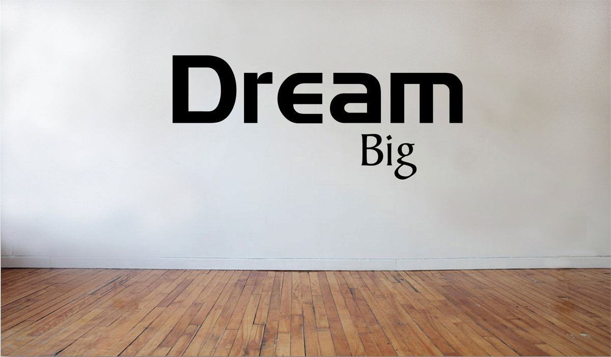 Picniva Dream Big Removable Vinyl Wall Decal, 23 x 10 in