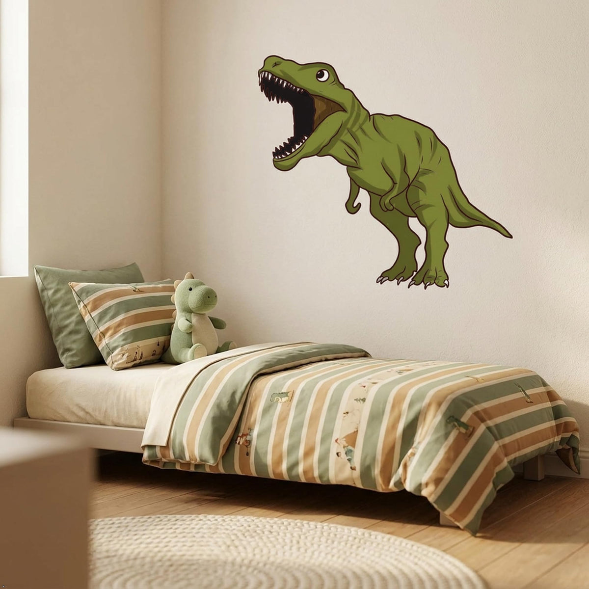 Picniva Large 22-Inch Dinosaur Wall Decals Peel and Stick Nursery Decor(