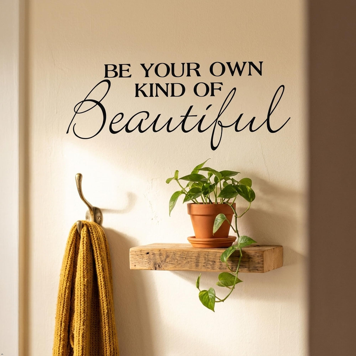 Decaltor Be Your Own Kind Of Beautiful Quotes Sayings Words Art Decor Lettering Vinyl Wall Art Inspirational Uplifting