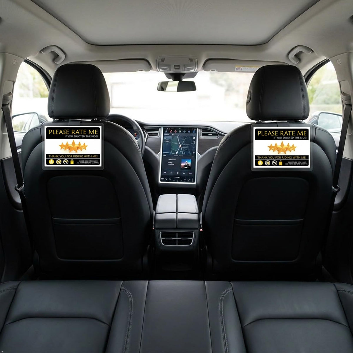 Picniva Please Rate Me Taxi Stickers, Two Pack