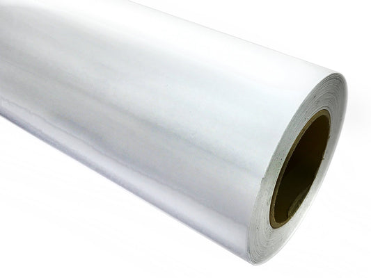 50" x 10 ft Roll of clear Adhesive-Backed Vinyl for Digital Print Media High Tack Permanent - Color: Printable Clear - Size: 10Ft