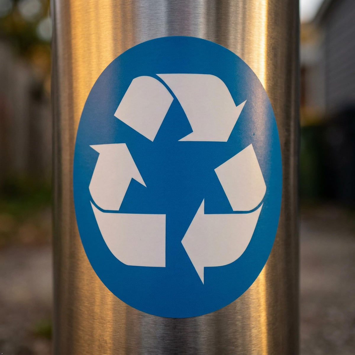 Decaltor Recycle Circle Vinyl Decal, 5 in, Car Window Sticker