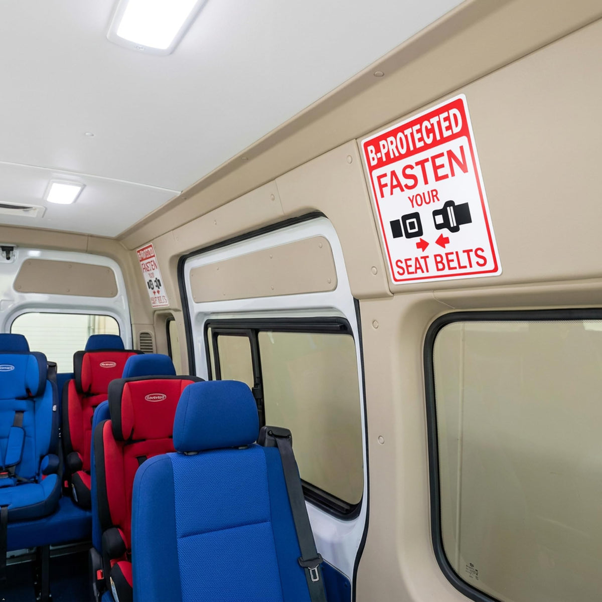 Picniva Fasten Seatbelt Reminder Stickers, Two Pack