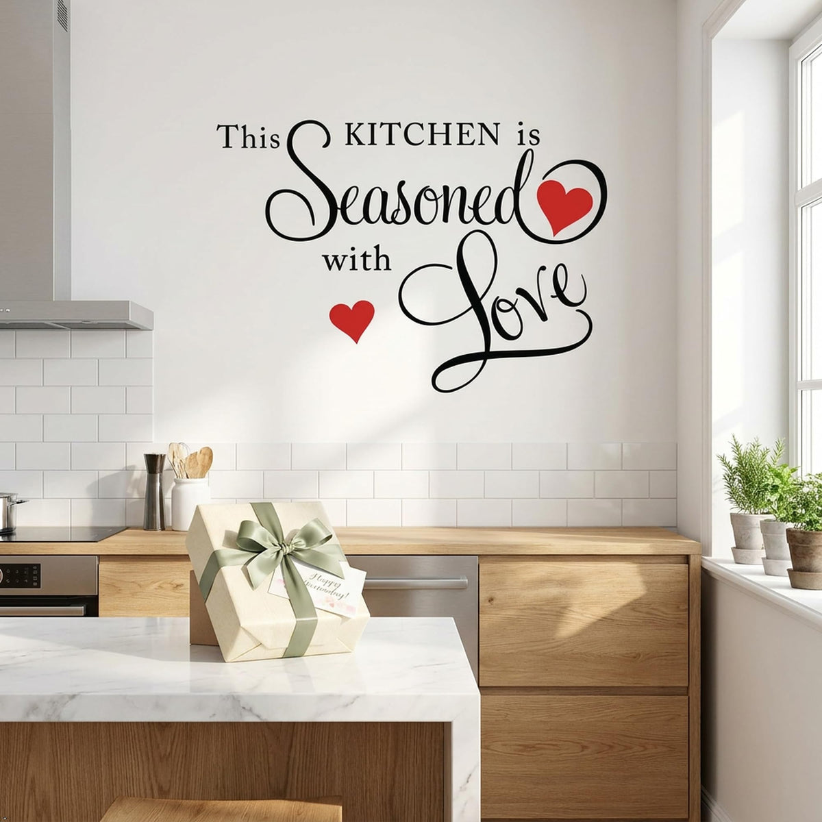 Picniva This Kitchen Is Seasoned With Love Vinyl Wall Decal