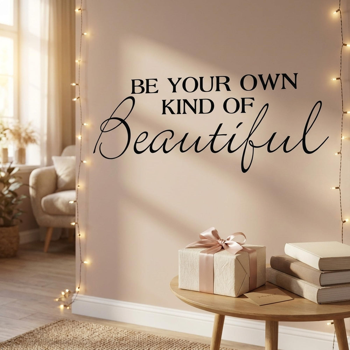 Decaltor Be Your Own Kind Of Beautiful Quotes Sayings Words Art Decor Lettering Vinyl Wall Art Inspirational Uplifting