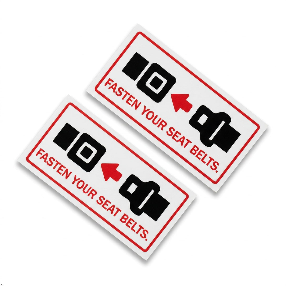Picniva Fasten Your Seat Belts Vinyl Reminder Decal for Taxi Passengers