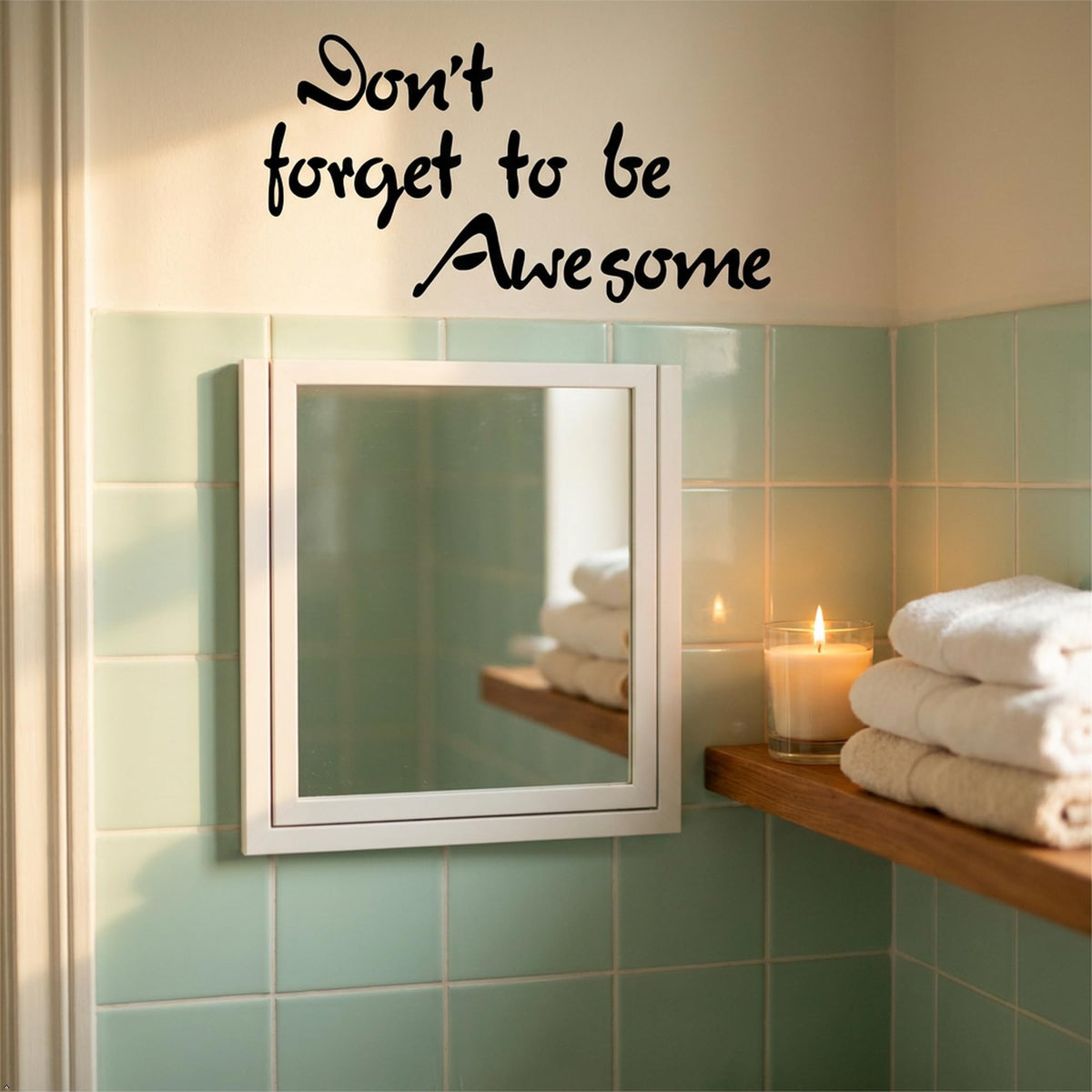 Picniva Don t Forget to be Awesome Vinyl Wall Decal Quote Decor (Black, 40''Width)