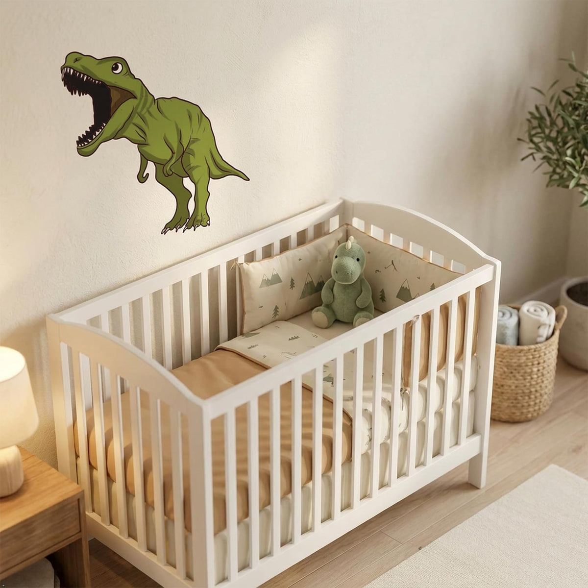 Picniva Large 22-Inch Dinosaur Wall Decals Peel and Stick Nursery Decor(