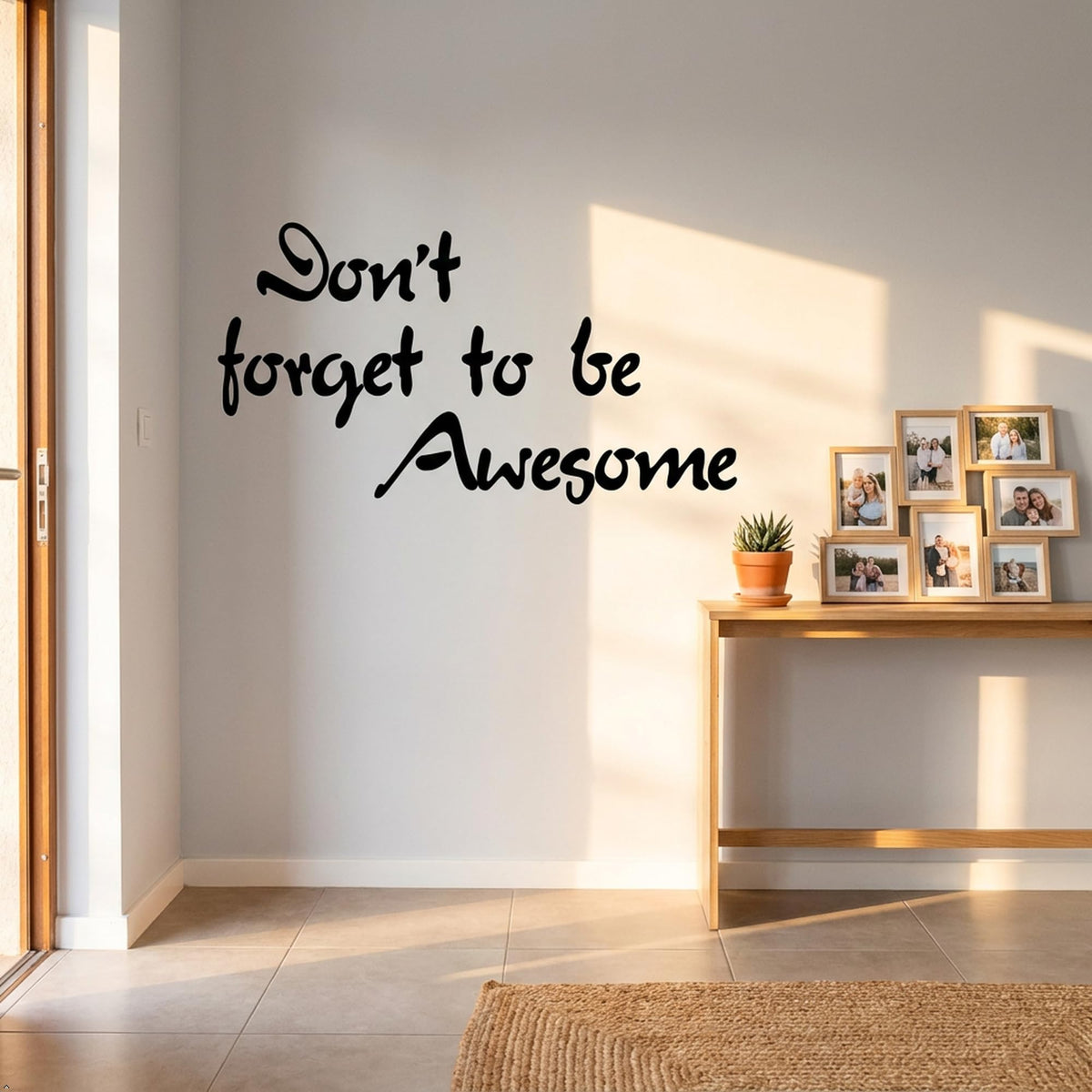 Picniva Don t Forget to be Awesome Vinyl Wall Decal Quote Decor (Black, 40''Width)