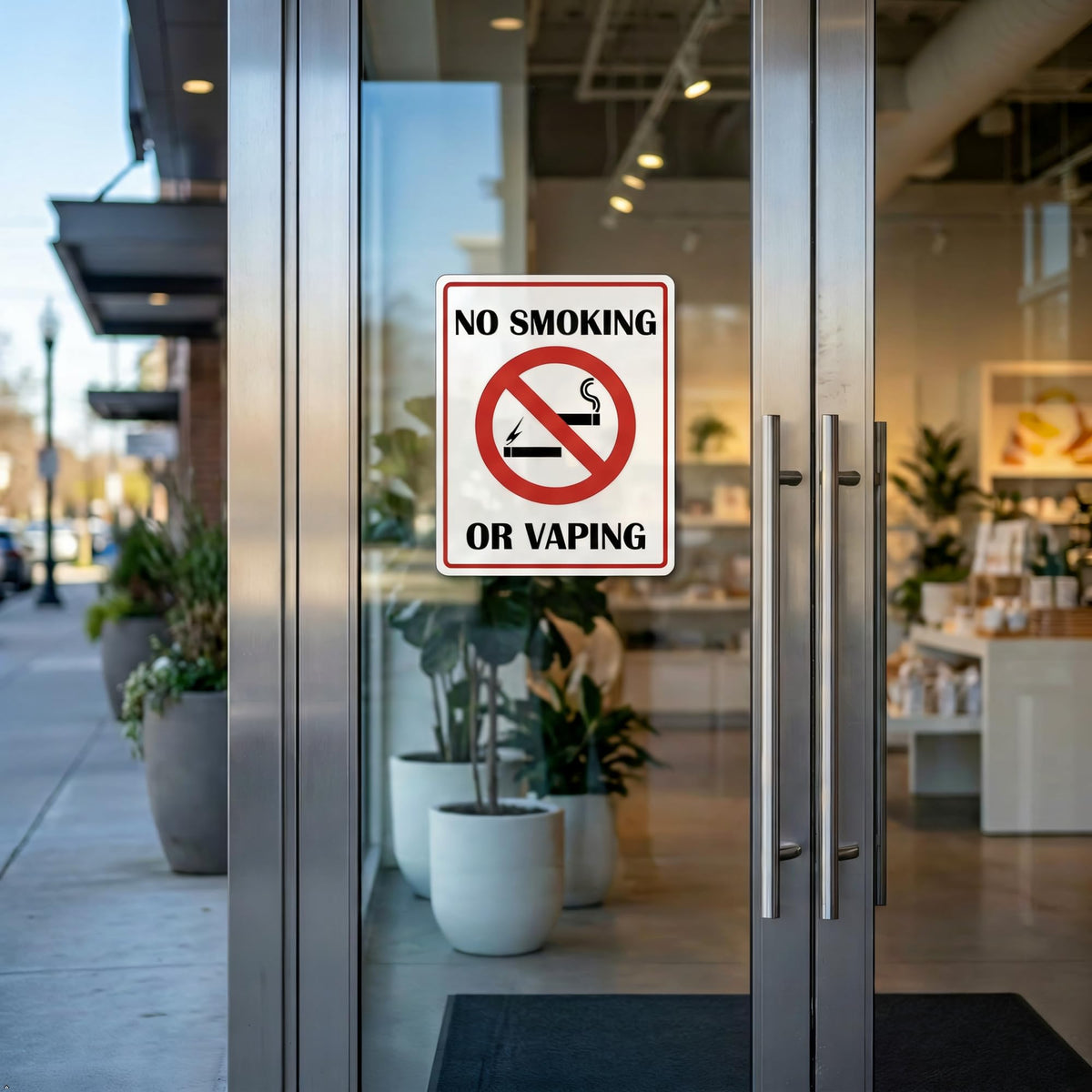 Picniva No Smoking or Vaping Notice Stickers