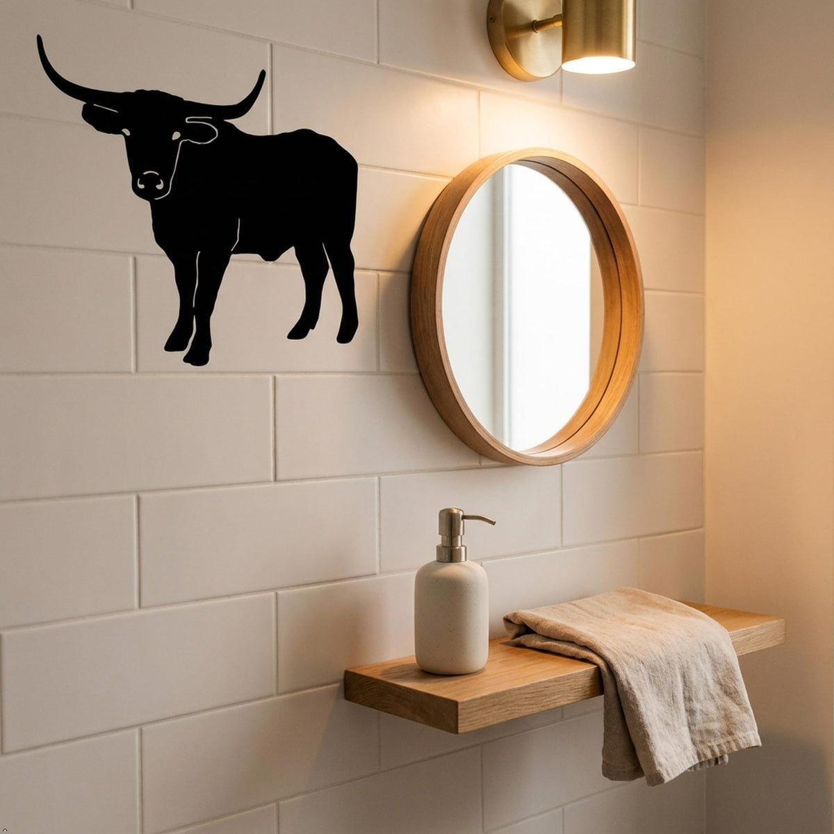 Picniva Cattle Style 7 Vinyl Wall Decal Farm Ranch Decor Home