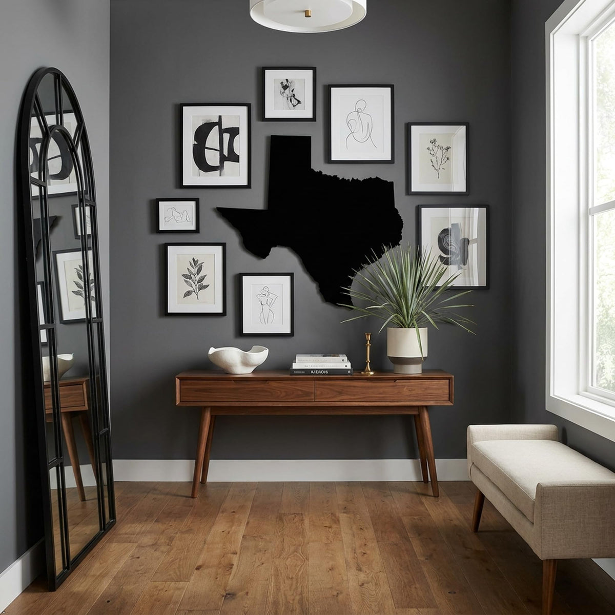 Picniva Texas TX State Map Vinyl Decal Sticker - 3-Inch Black Silhouette - Waterproof & UV Resistant Graphic for Cars, Trucks, Laptops, and Windows - Made in USA - Color: black - Size: 3 inches