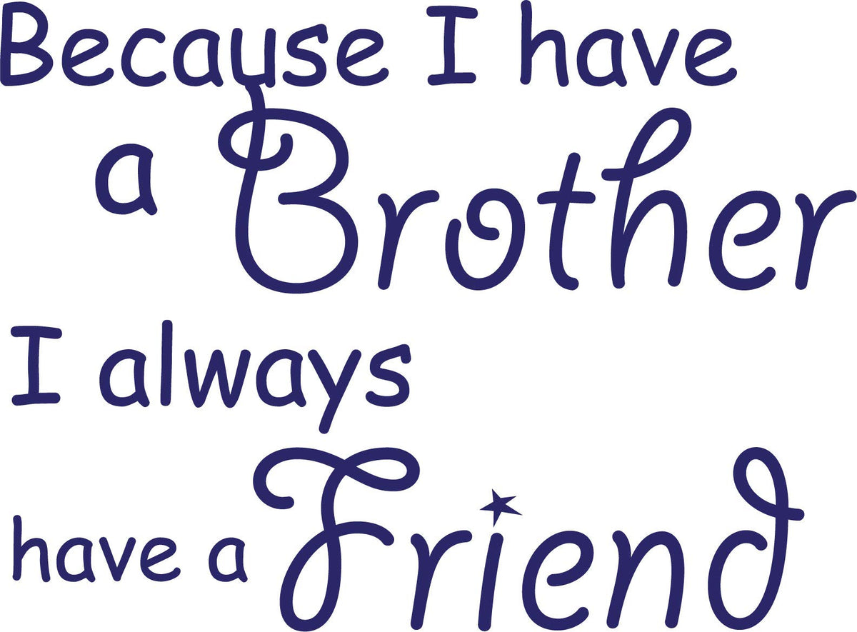 Decaltor Brother Friendship Wall Decal