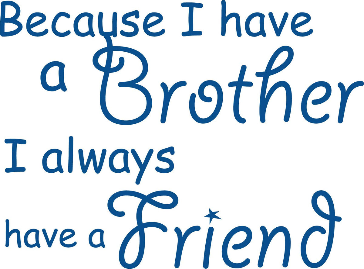 Decaltor Brother Friendship Wall Decal
