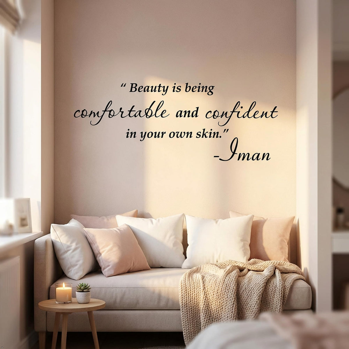 Picniva Beauty Quote Wall Decal Inspirational Vinyl Bedroom Sticker