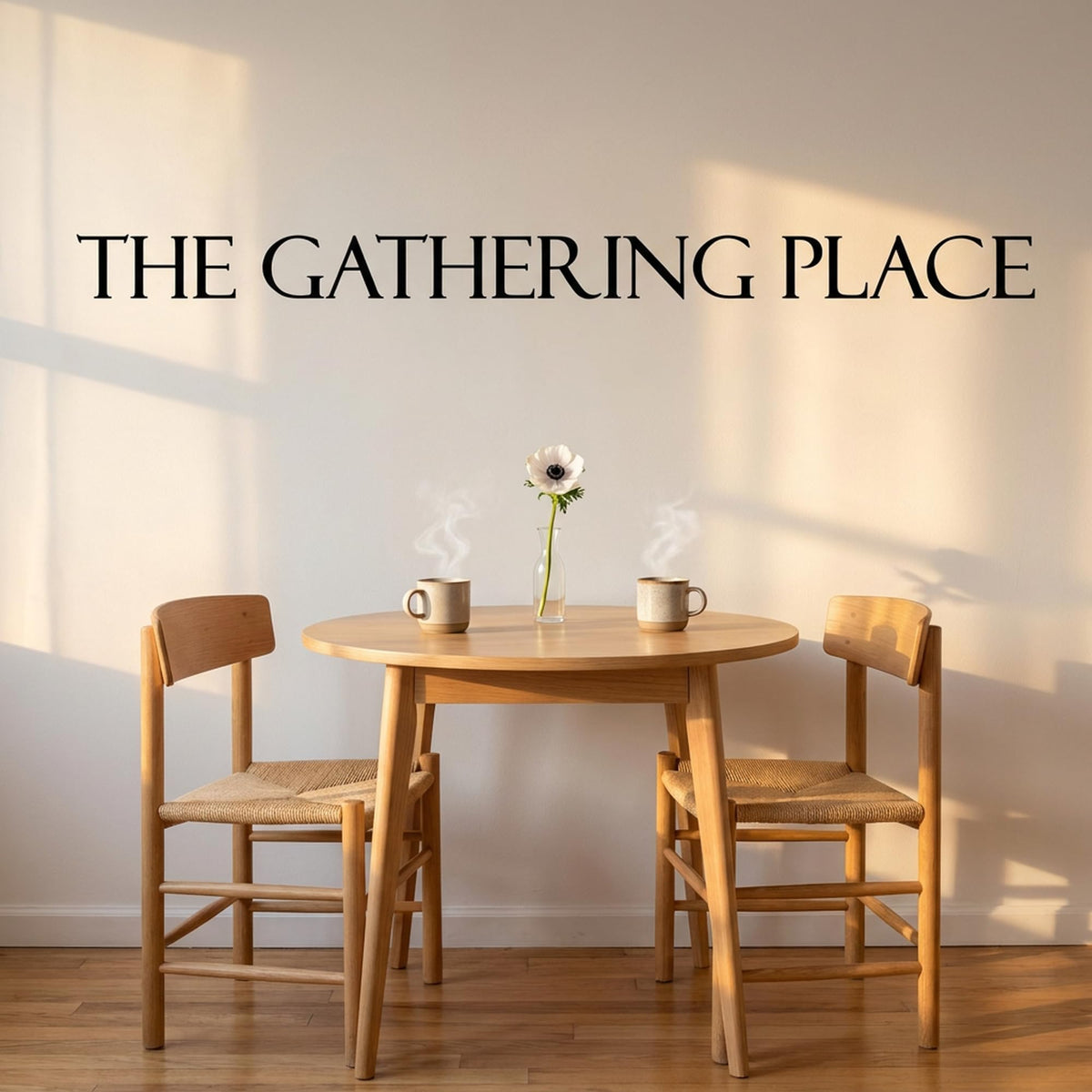 Picniva The Gathering Place Wall Decal (Black, 45'' Width)