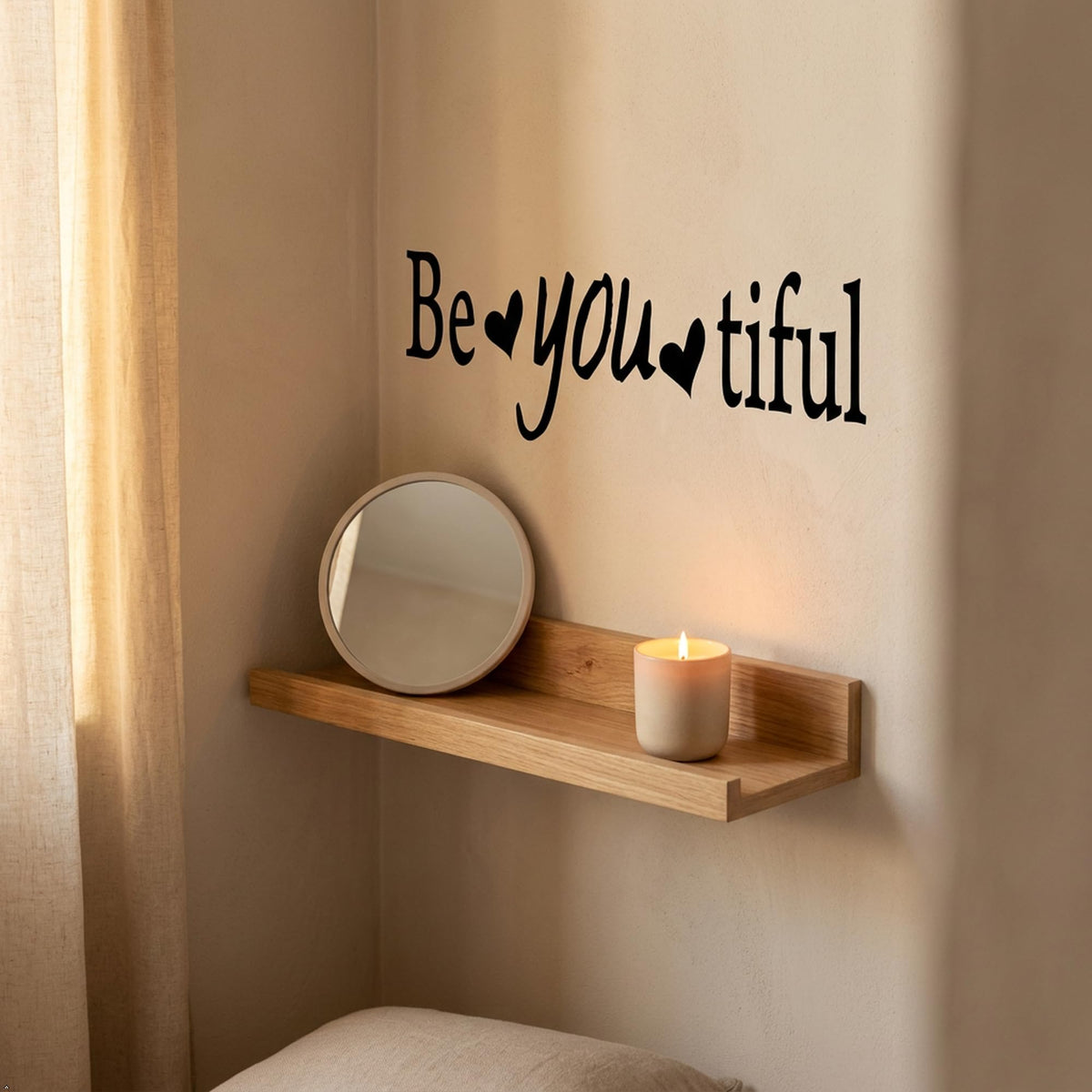 Decaltor Be You Tiful Vinyl Wall Decal, Home Decor