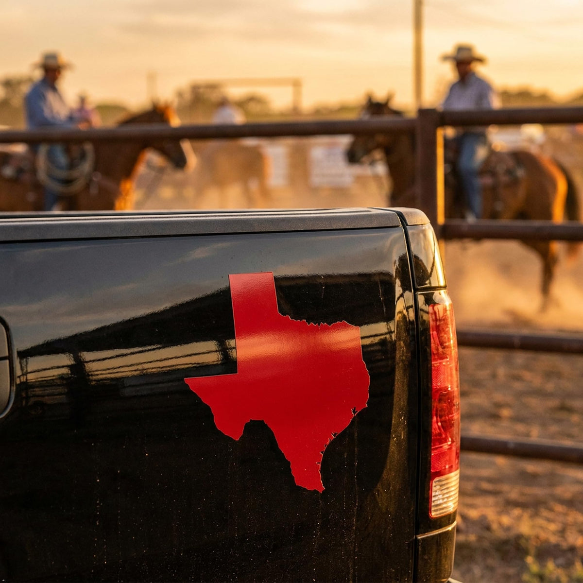 Picniva Red Texas Map Vinyl Decal Sticker for Car Window Laptop 3 Inch - Color: red - Size: 3 inches
