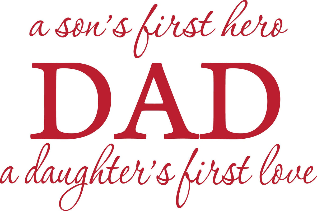 Decaltor Dad First Hero Decal
