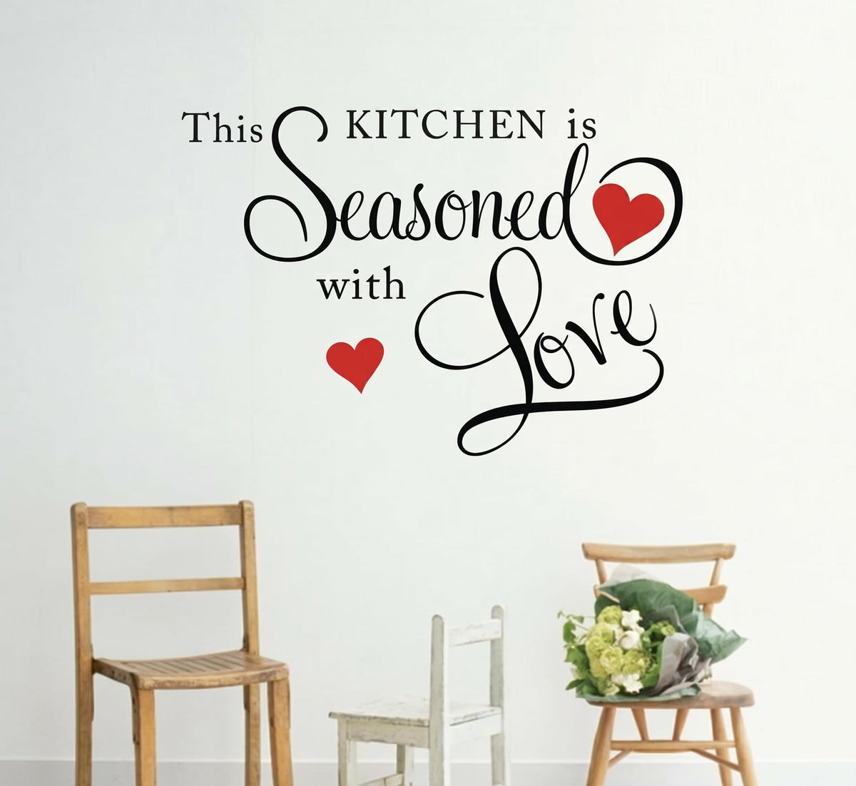 Picniva This Kitchen Is Seasoned With Love Vinyl Wall Decal