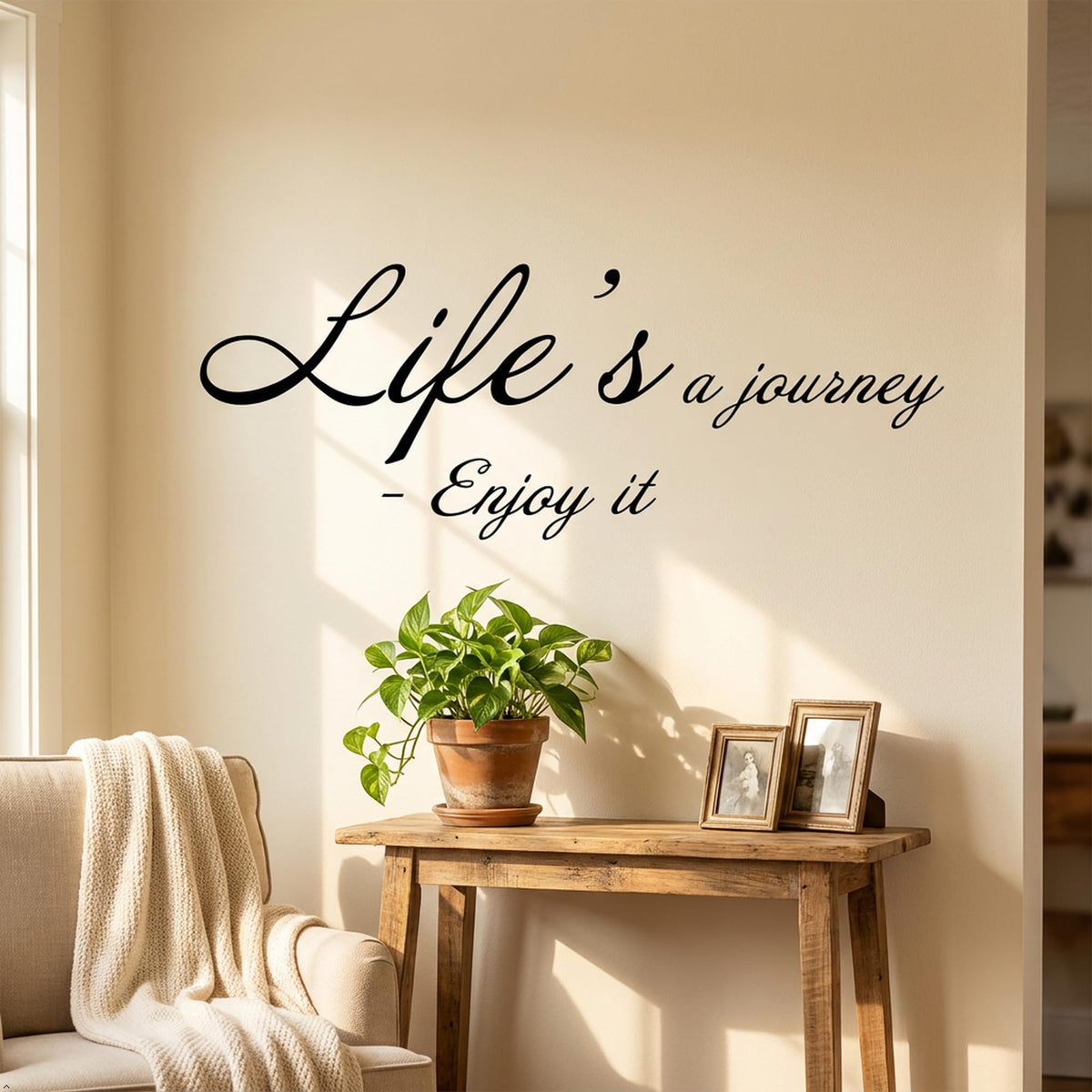 Picniva Life's a Journey - Enjoy it Removable Vinyl Wall Decal