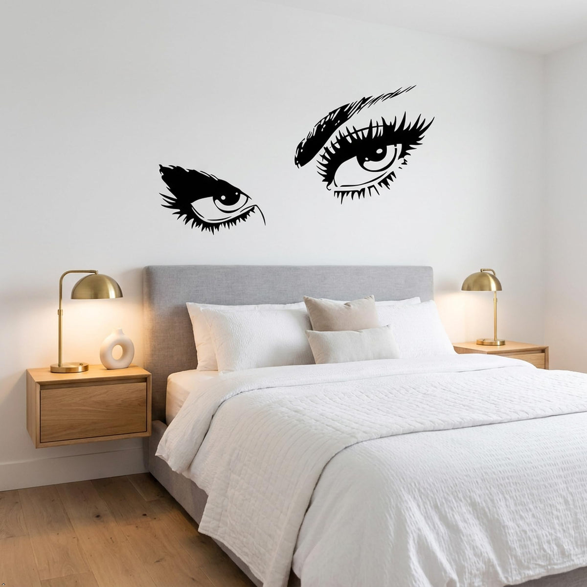 Decaltor Eyes Eyelash Vinyl Wall Decal