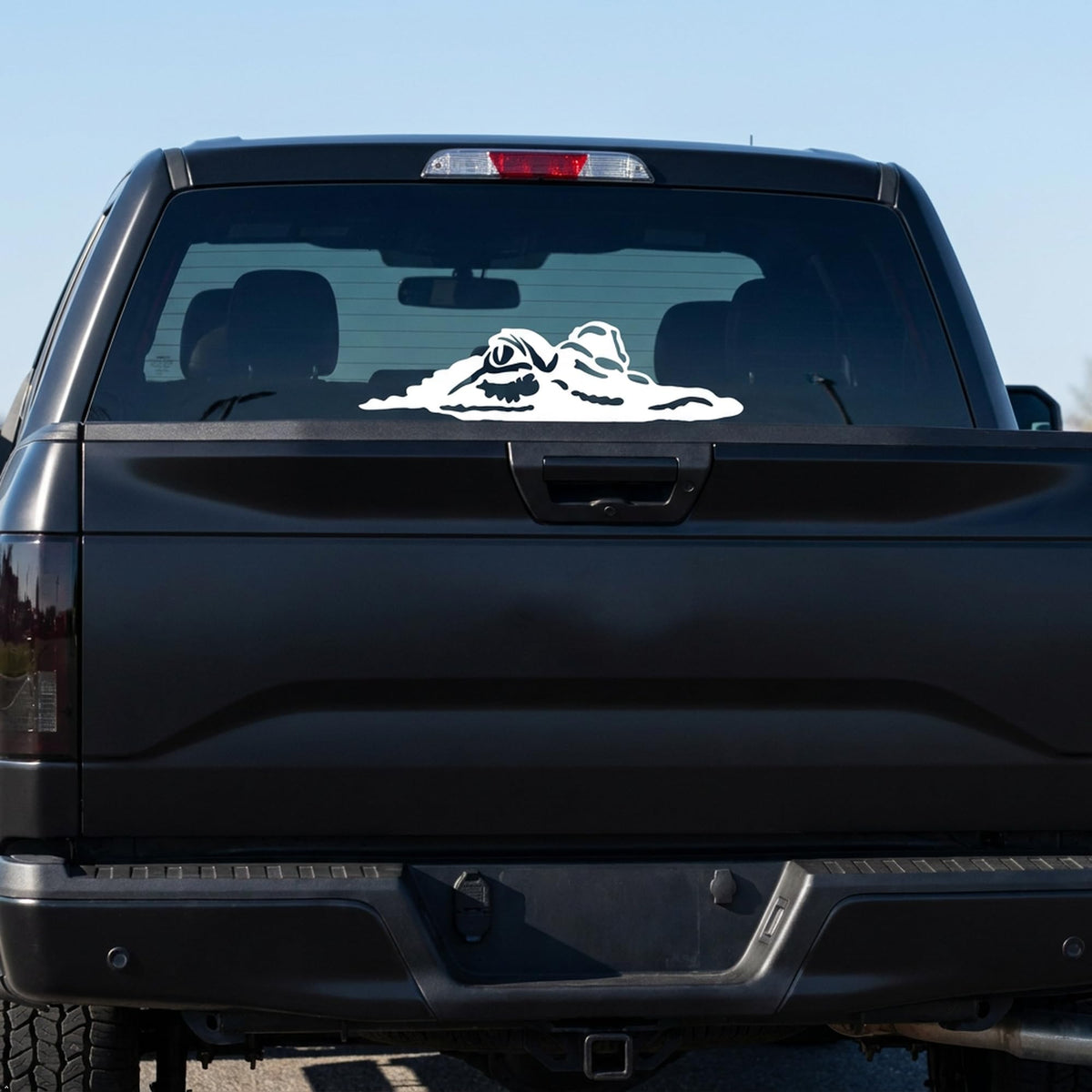 Picniva Alligator sty5 Vinyl Decal Car Truck Notebook Window Sticker (White, 20''Width) - Color: White - Size: 20''Width