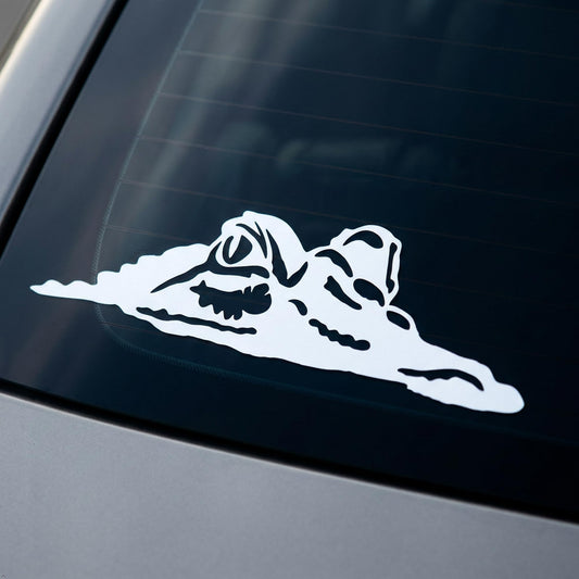Picniva Alligator sty5 Vinyl Decal Car Truck Notebook Window Sticker (White, 20''Width) - Color: White - Size: 20''Width