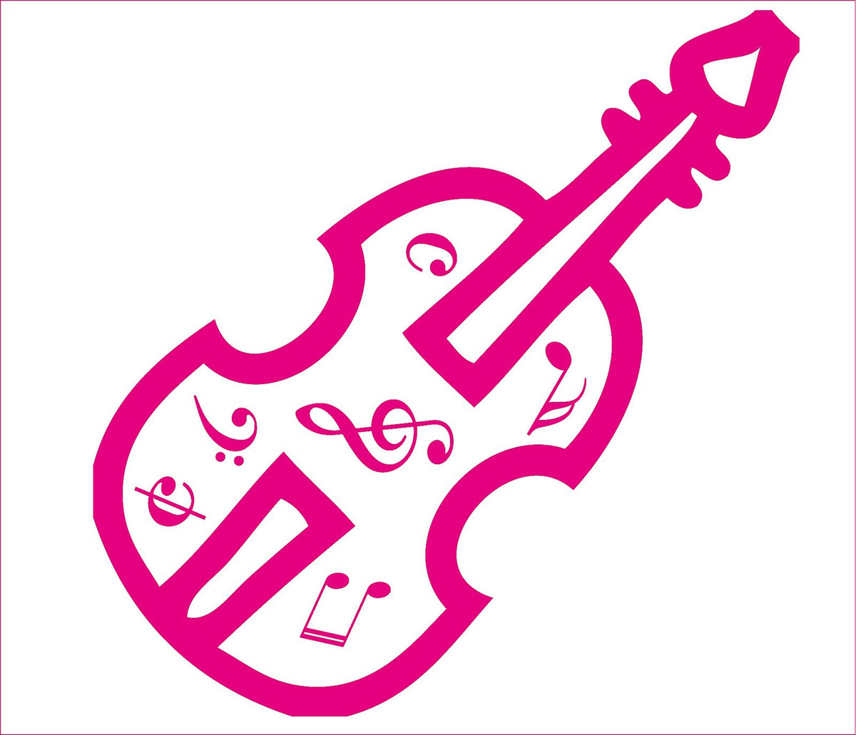 Picniva Violin Music Notes Wall Decal for Musicians