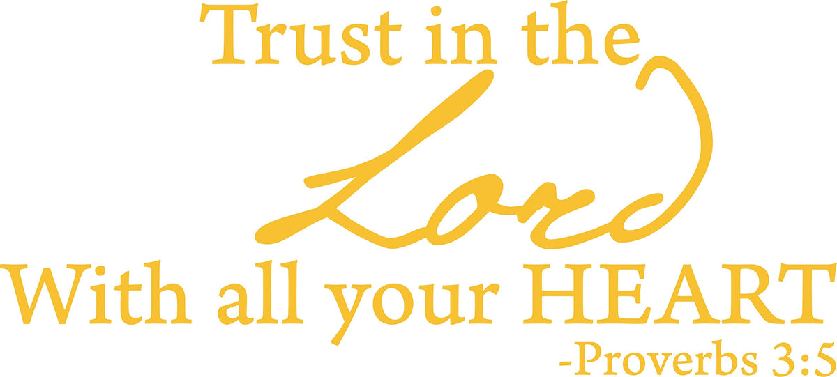 Decaltor Trust in the Lord Quote Wall Decal