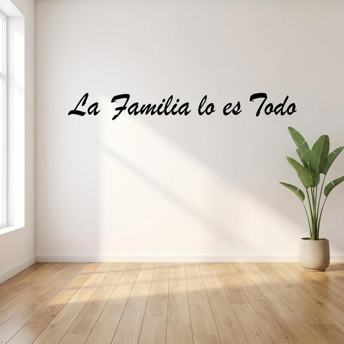 Picniva Matte Family is Everything Spanish Vinyl Wall Decal Love