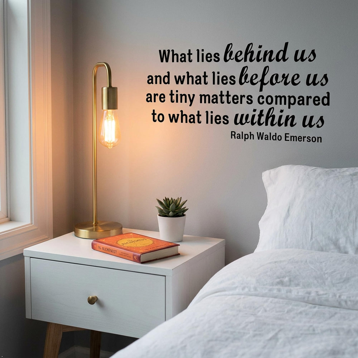 Picniva What Lies Behind Us Vinyl Wall Decal Motivational