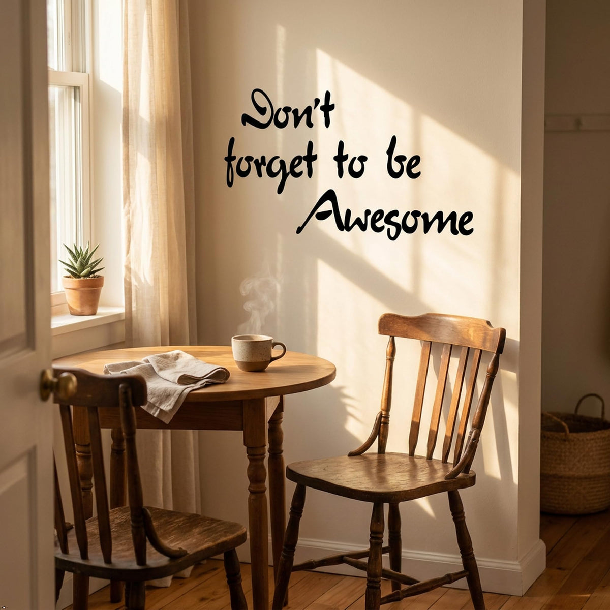 Picniva Don t Forget to be Awesome Vinyl Wall Decal Quote Decor (Black, 40''Width)