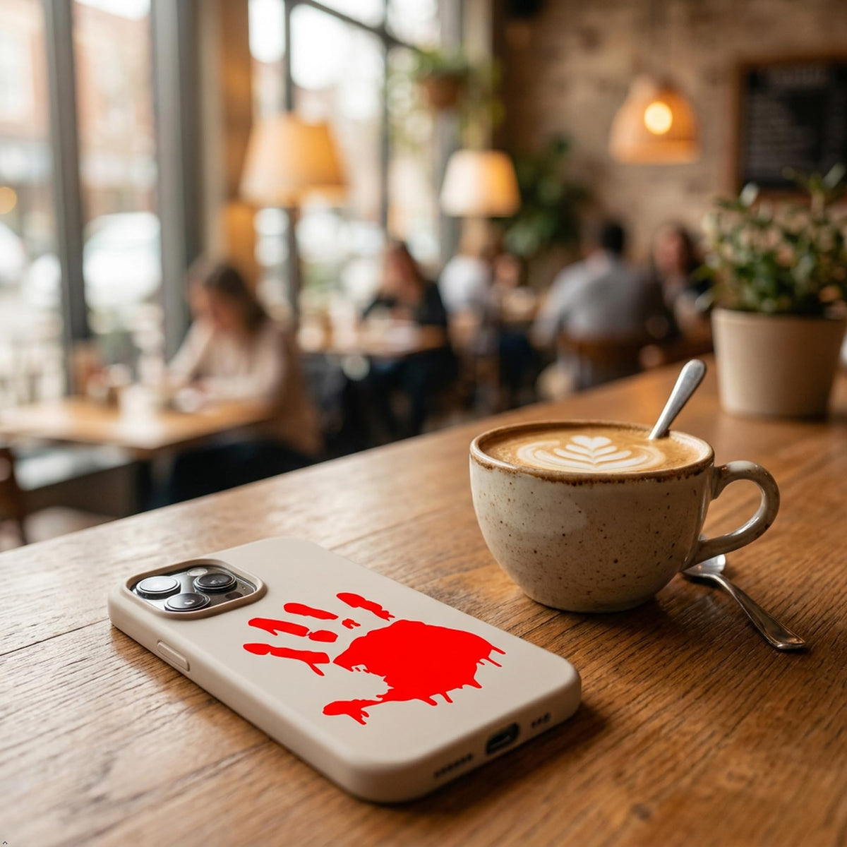 Decaltor Zombie Bloody Handprint Vinyl Decal, Laptop Sticker