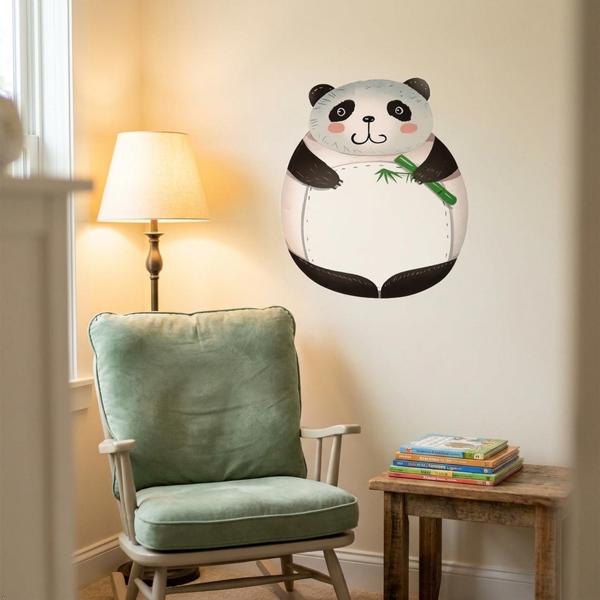 Picniva 22" Panda Wall Decal Peel and Stick Baby Nursery Decor