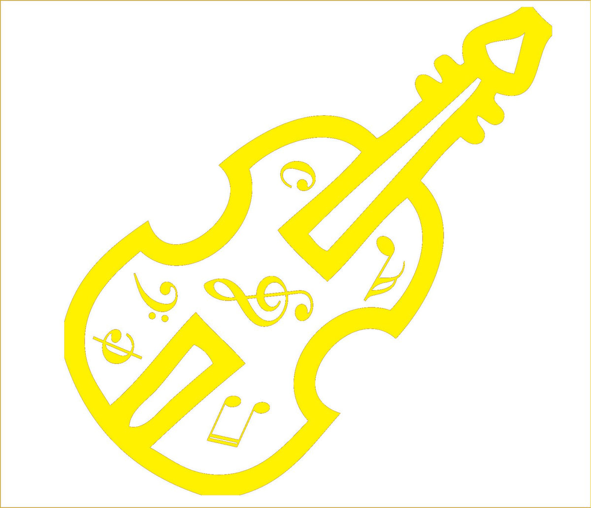 Picniva Violin Music Notes Wall Decal for Musicians