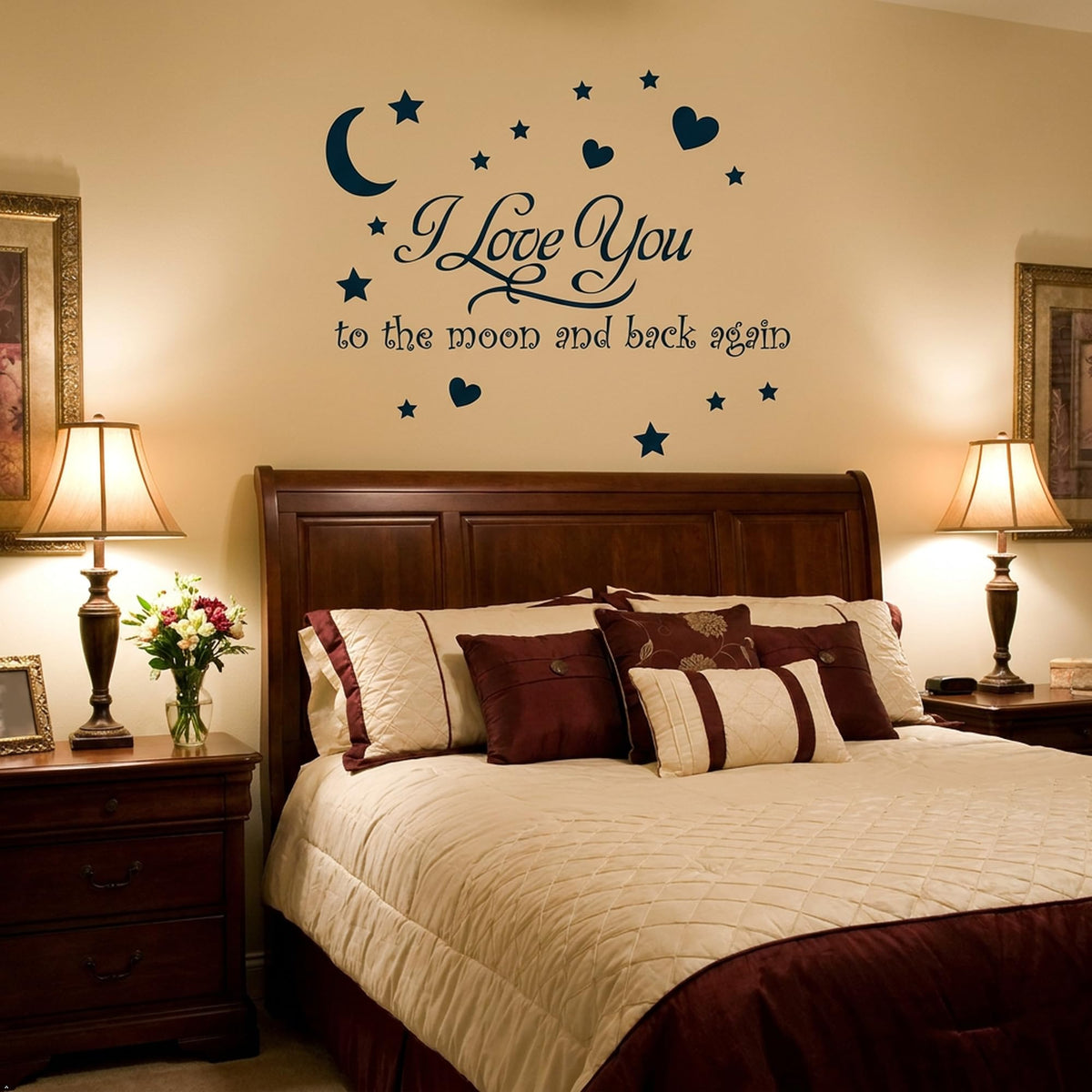Decaltor Moon and Back Nursery Wall Decal