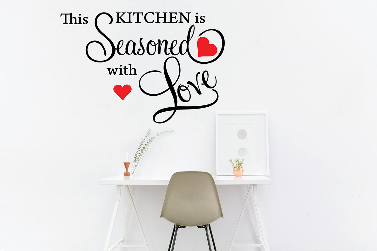 Picniva This Kitchen Is Seasoned With Love Vinyl Wall Decal