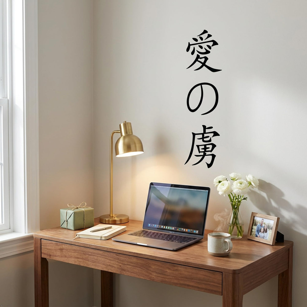 Decaltor Addicted to love chinese kanji character symbol Lettering Wall Decal Sticker Sticker D?or