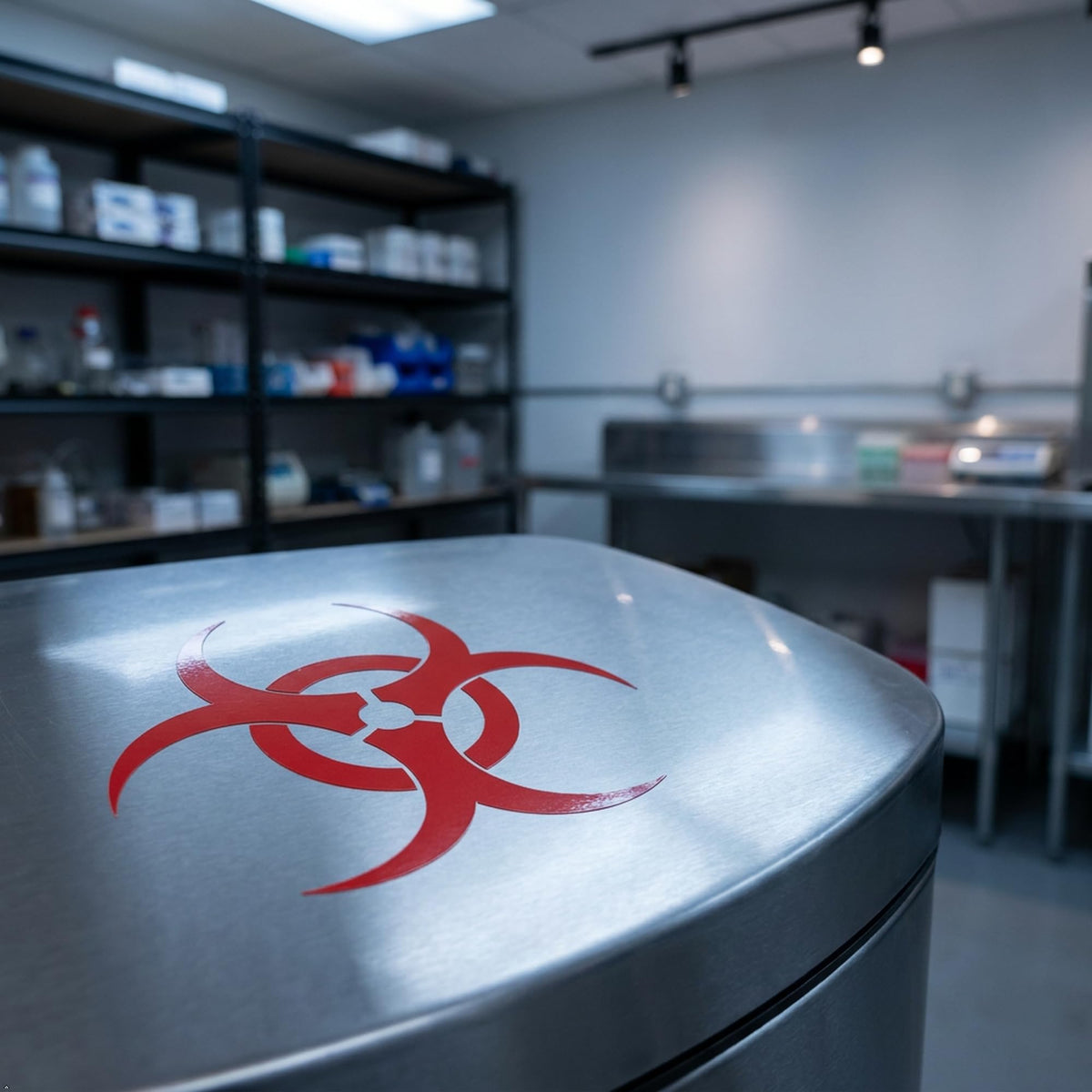 Decaltor Biohazard Symbol Vinyl Decal for Car Windows, Garage Decor